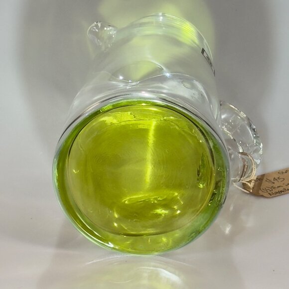 PartyLite Handmade Casa Glass Pitcher & Margarita Glass Set With Colorful Bases - Picture 5 of 16